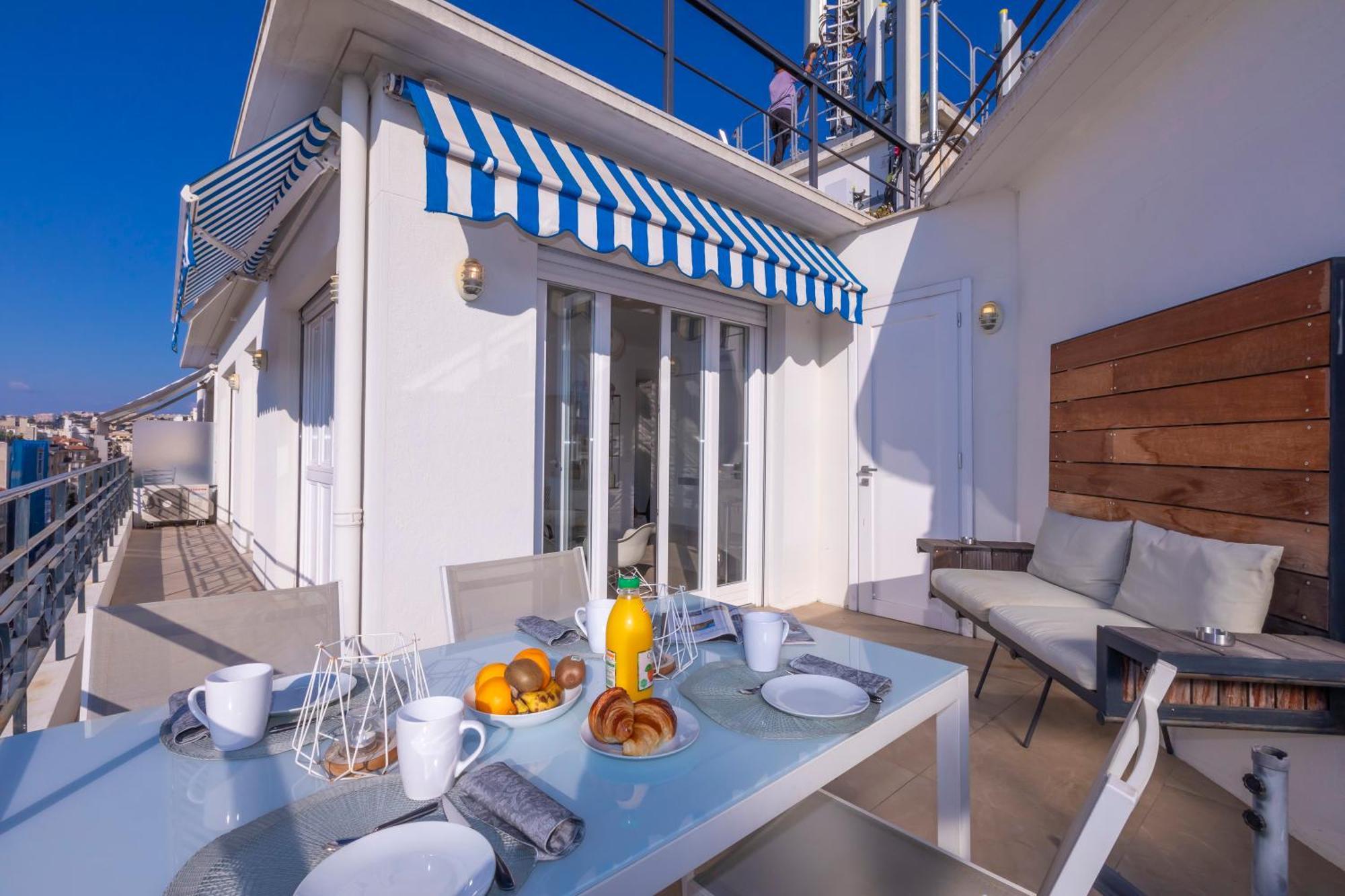 Rooftop At Palais De La Buffa - Happy Rentals Nice Exteriör bild